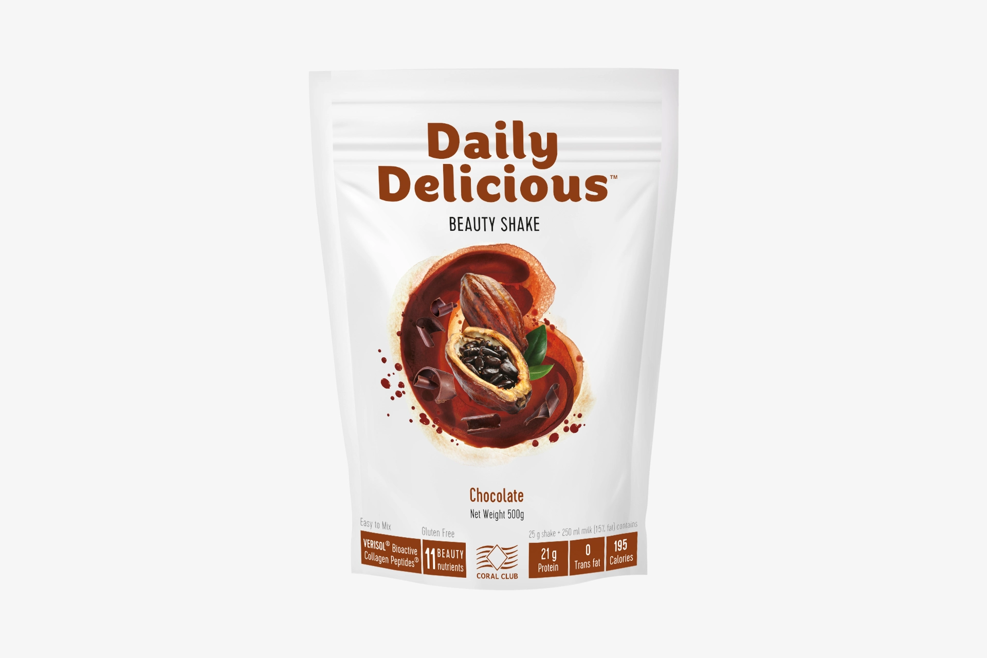 Daily Delicious Beauty Shake cu aromă de ciocolată